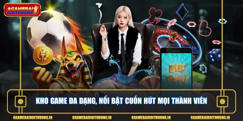 Kho game bài đa dạng, nổi bật cuốn hút mọi thành viên